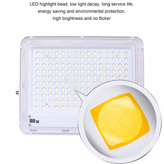 Lâmpada de carregamento solar impermeável exterior da rua 100W 200 300W IP65